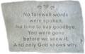 No Farewell Words